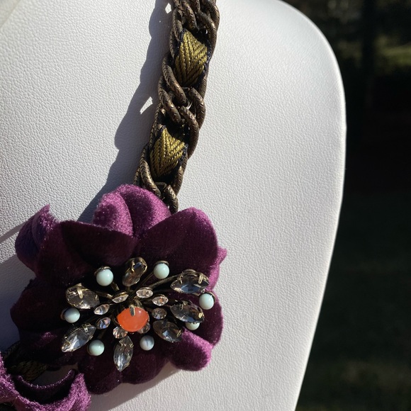 J Crew Flower Necklace